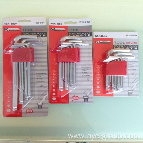 Ball Point Middle Lenth Hex Key Set